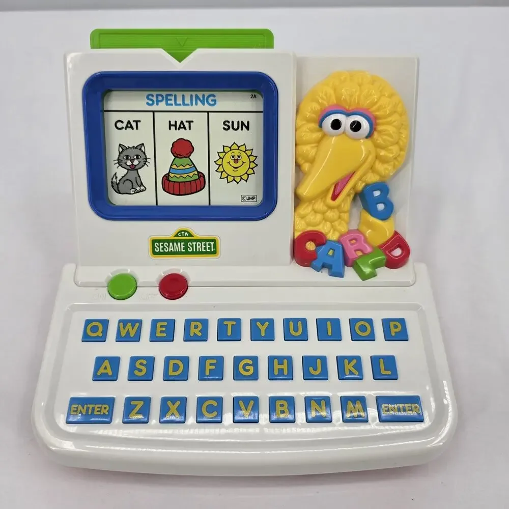 Sesame Street Big Bird's Talking Wordland Electronic Game w/ Box Vintage 1992
